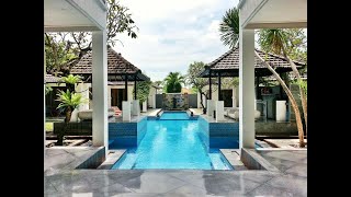 For Rent A Beautiful 7 Bedroom Villa in Umalas Bali, with Big Long Pool and Garden - BVI11454