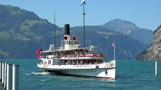 Dampfschiff Unterwalden In Flüelen