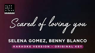 Download Lagu Scared of loving you - Selena Gomez, Benny Blanco (Original Key Karaoke)- Piano Instrumental, Lyrics MP3