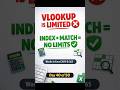 99% Excel Users Use VLOOKUP Wrong 😱 INDEX + MATCH Fix #Excel #ExcelShorts #INDEXMATCH #ExcelFormula