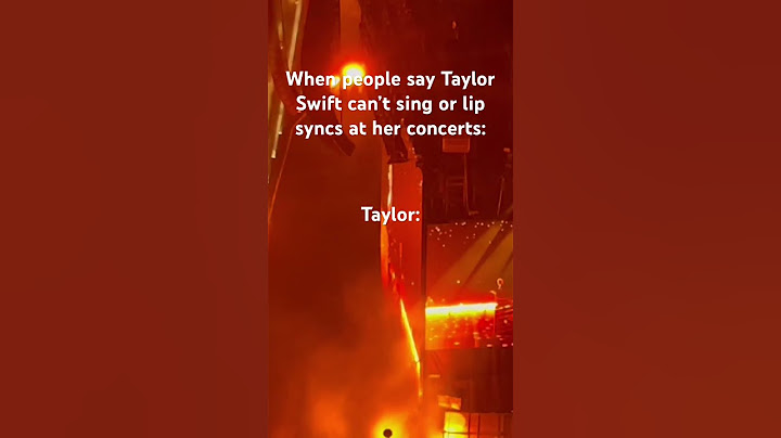 Taylor proving she does in fact sing live and she can sing! #erastour #denver #dontblameme