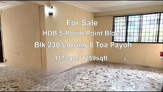 For Sale | HDB 5-Room Point Block | Blk 230 Lorong 8 Toa Payoh