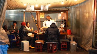 Old Style Oden Stall  Day in the Life of a Master  Japanese Street Food  Japanese Stew/Hot Pot