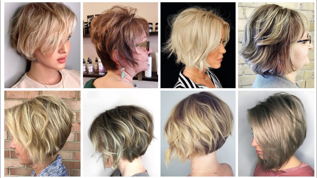Highly requested stylish short wavy stacked Bob haircut ideas with ...