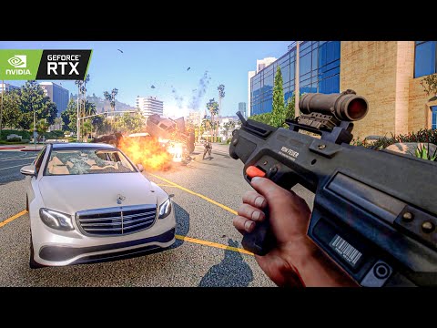 GTA 5 - FIRST PERSON Five Star RAMPAGE! RTX 3090 OC Ray-Tracing Graphics Epic Police Chase Gameplay