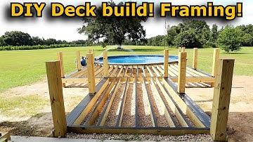 DIY solo deck build part 2! Framing!  #817