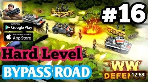 WWII Defense: RTS Army TD game | Hard  Mode | Level 16 BYPASS ROAD | Android Defense Offline Gamplay