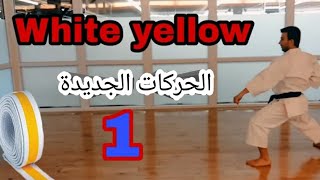 White-yellow Belt -1-تعلم الكاراتيه، ماهي الحركات الجديدة في أول اختبار الكاراتي