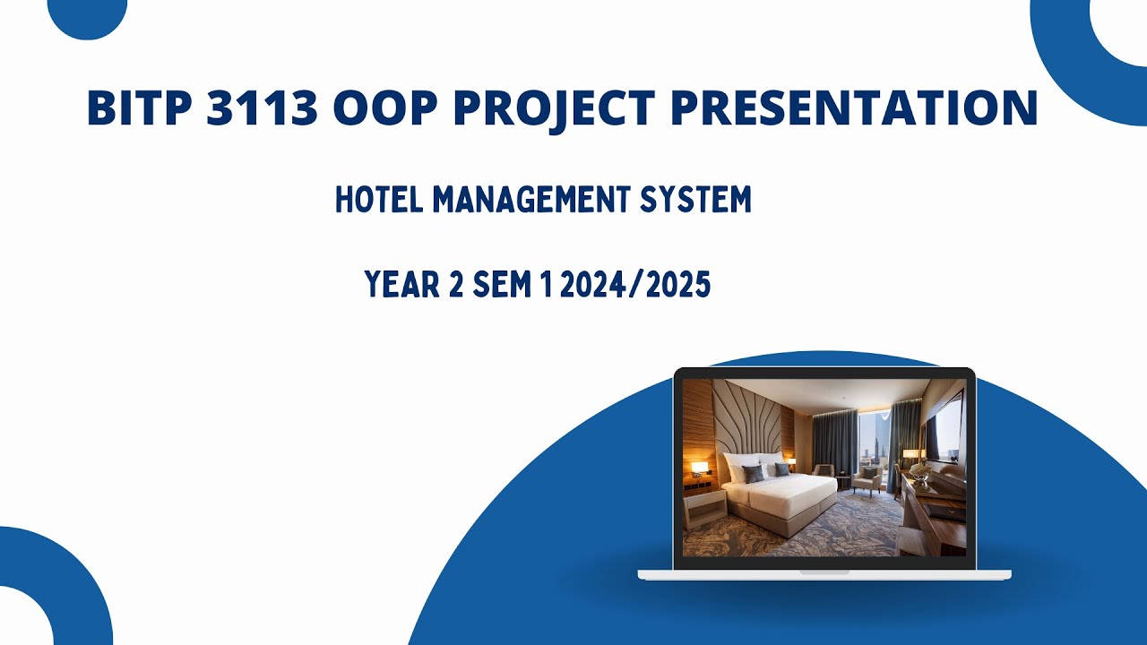 OOP BITP 3113 Project Presentation - YouTube