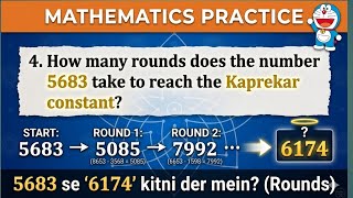 Full How many rounds does the number 5683 take to reach kaprekar constant|ncert grade6 Update