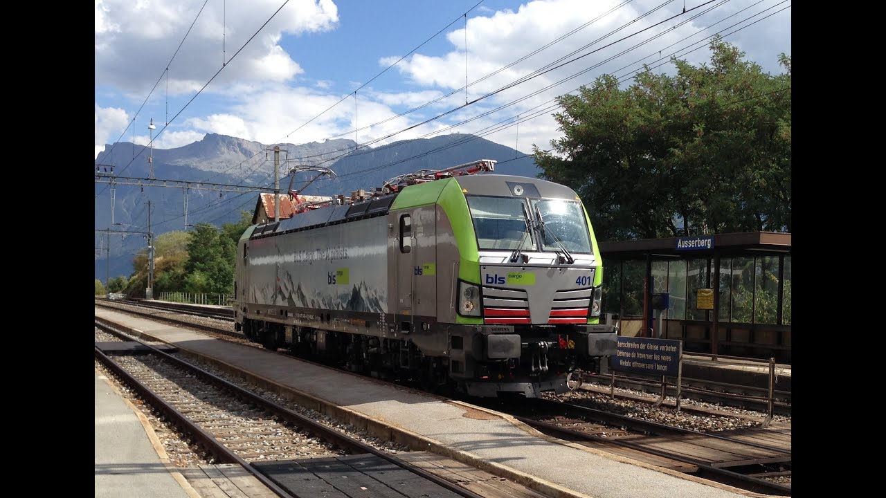 Mit dem BLS-Vectron über die Bergstrecke