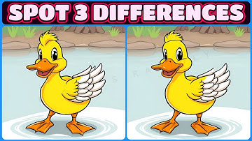 👁️‍🗨️Spot 3 Differences Await, Are You Ready?🔍 【#32 Brain Game Challenge Find 3 Differences】