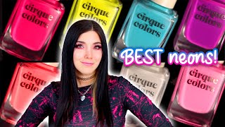 BEST NEONS! Cirque Colors VICE 2025 Nail Polish Swatch & Review  || KELLI MARISSA