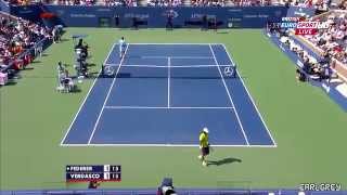 [HD] Roger Federer vs Fernando Verdasco 2012 US open Highlights