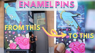 HOW TO TURN YOUR ART INTO AN ENAMEL PIN/tutorial, tips for packaging, pricing, backing cards, & more