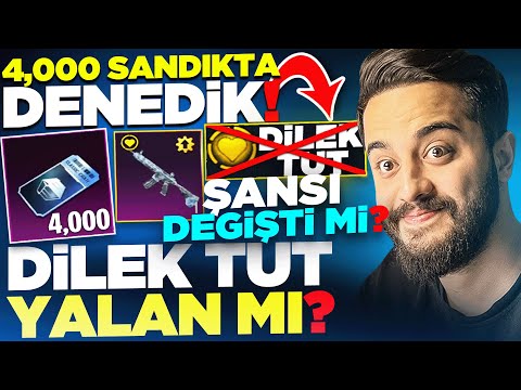 DİLEK TUT GİTTİ! İZLEYİCİLERİMİN HESABINDA 4,000 ÜCRETSİZ SANDIK AÇTIK! PUBG Mobile