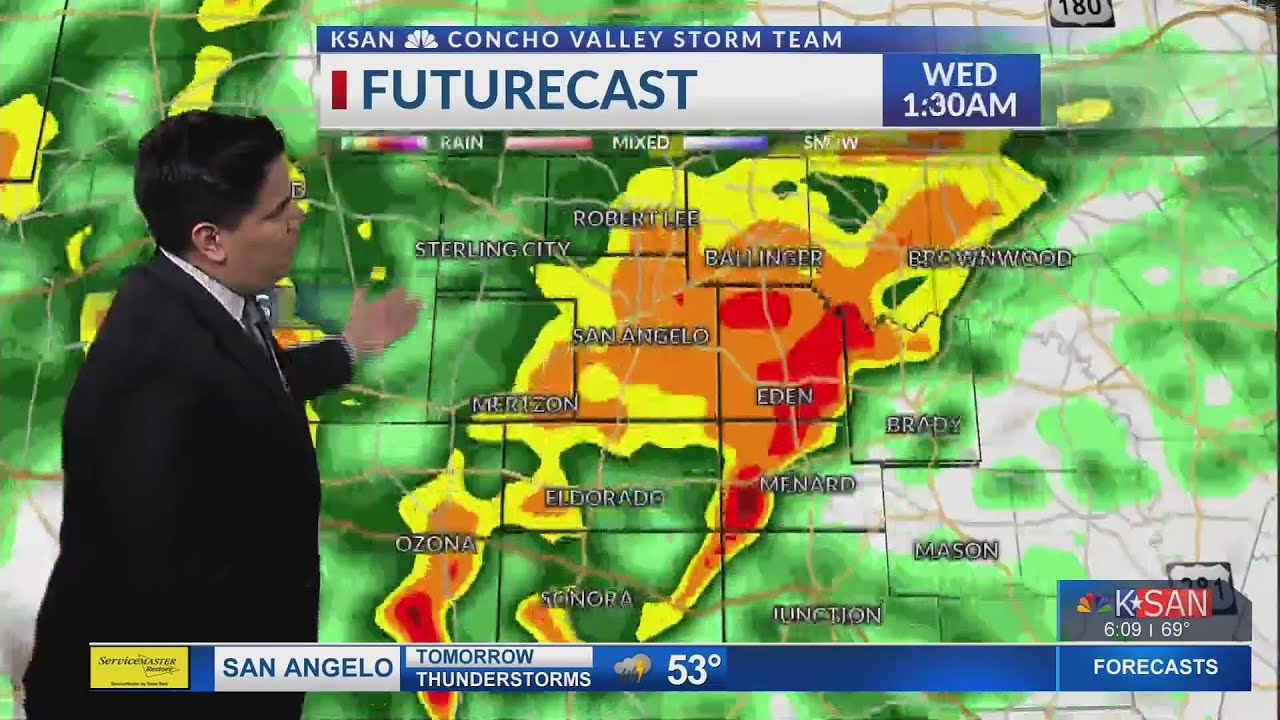 KSAN Storm Team 10pm Forecast - Tuesday March 3, 2020 - YouTube