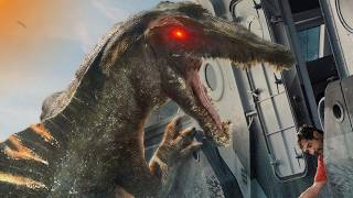 بعد ماكانو رايحين يعملو علاج من دم الدينصورات بيلاقو دينصور عاوز يتعشى بيهم | ملخص jurassic world