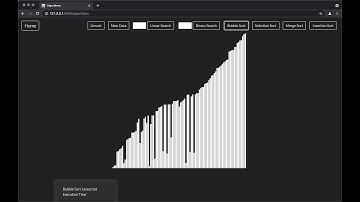 CS50 Introduction to Computer Science Final Project - Algorithm Visualization