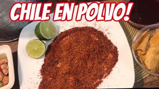 CHILE EN POLVO -Cocinando estilo zac