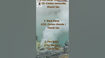 Mine Damps kya hota hai ? Kitne tarah ke mine damps hote hai ? #minedamps #shorts #damps by shilpa M