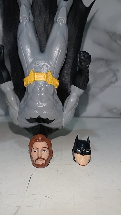 Captain America And Batman Swap Head #marveltoys #spiderman #batman
