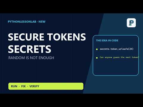 Generate Secure Random Tokens with Python secrets