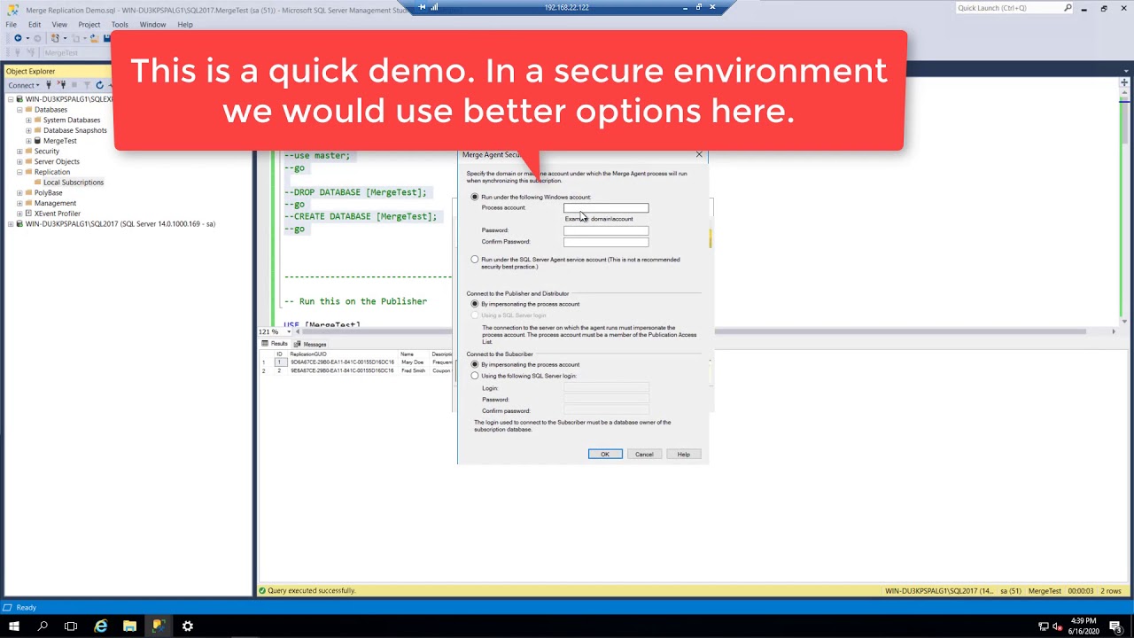 SQL Merge Replication - YouTube