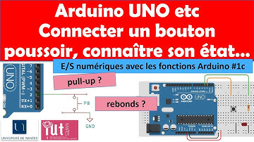 Arduino UNO etc : Connecter un bouton poussoir. Connaître son état. Visualiser les rebonds...