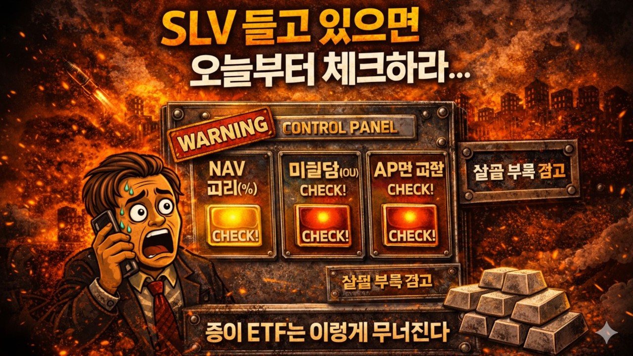 SLV 들고 있으면 오늘부터 체크하라… ‘종이 ETF’가 실물 위기에서 무너지는 방식 [개미가 놓치는 핵심 1가지]