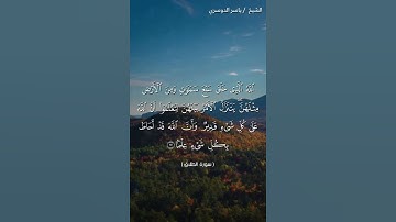 سورة الطلاق آية 12 بصوت الشيخ ياسر الدوسري♥♥