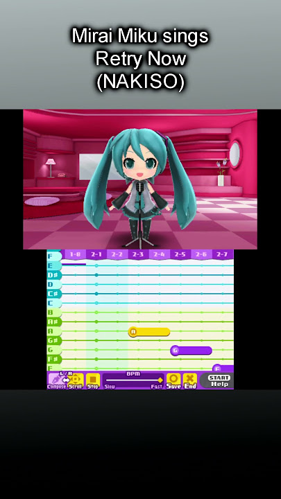 Mirai Miku sings Retry Now (@NAKISO )