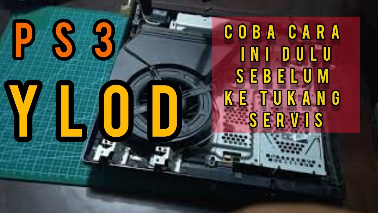 cara mengatasi ps3 ylod lampu merah kedip-kedip tidak mau start