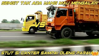 Viral Dan heboh!!! ongkekan/balapan truk di alteri porong sidoarjo Fuso fighter vs Fuso canter suoss