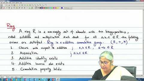 Lecture 51 : Ring and Modular Arithmetic