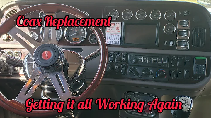 Replacing C.B. coax and GPS antennas on the Semi