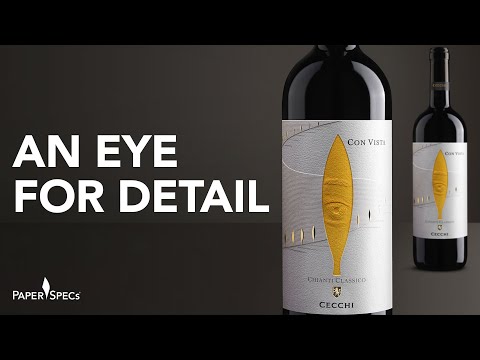 PaperSpecs.com | Paper Inspiration #368:  Con Vista Wine Label