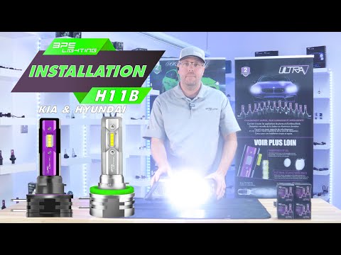 Installation de notre H11B  Ampoule LED / DEL pour Kia et Hyundai de BPS Lighting