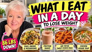 What I Eat in a Day to Lose Weight (Real Life Busy Edition) #weightloss #whatieatinaday #fatloss
