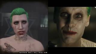 Gta 5 Online Joker Vs Jared Leto Joker Suicide Squad Character Creation