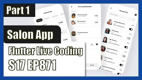 [Flutter] Flutter Live Coding EP871 (Salon App Part 1)