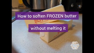 How to soften frozen butter quickly