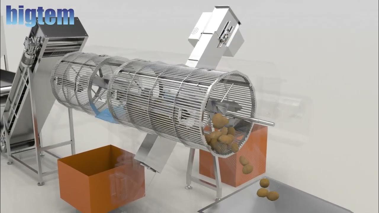 Potato Chips Production Line Animation Patates Cipsi Üretim Hattı
