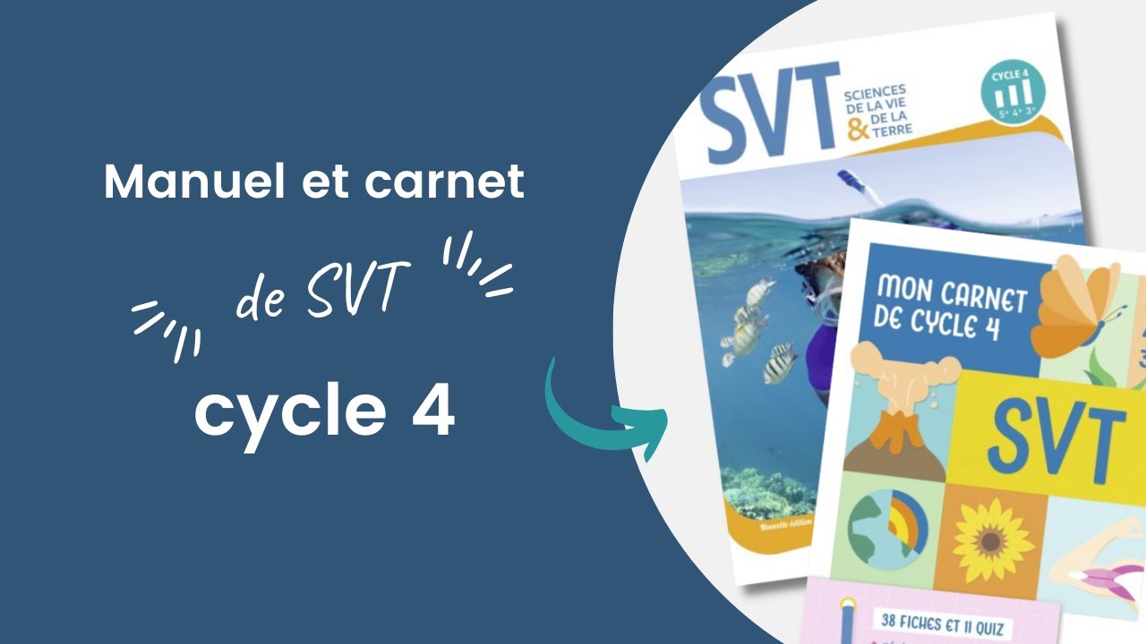 Webinaire SVT cycle 4 : nouveau manuel et carnet - YouTube