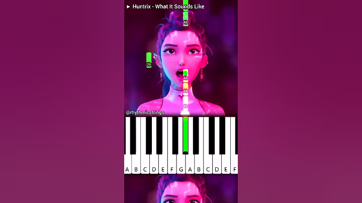 Huntrix - What It Sounds Like | Piano Tutorial 🎶 | KPop Demon Hunters #shorts #netflix