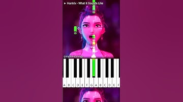 Thumbnail of Huntrix - What It Sounds Like | Piano Tutorial 🎶 | KPop Demon Hunters #shorts #netflix