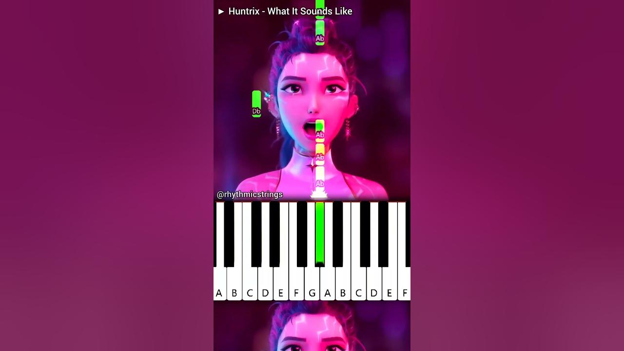 Huntrix - What It Sounds Like | Piano Tutorial 🎶 | KPop Demon Hunters #shorts #netflix