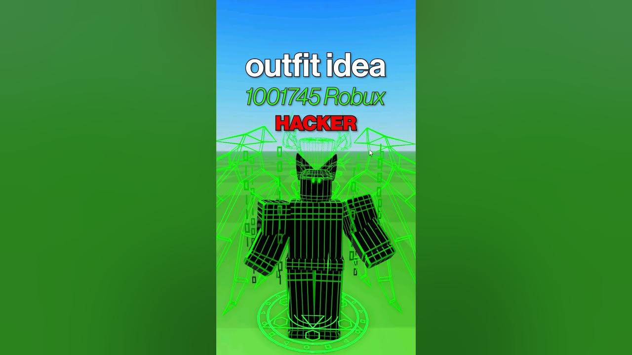 How To Make Cheap Hacker Outfit Idea In Roblox 🕶️ YouTube