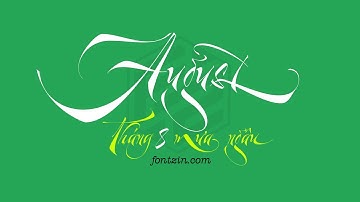 Font Việt hóa Agustus #001