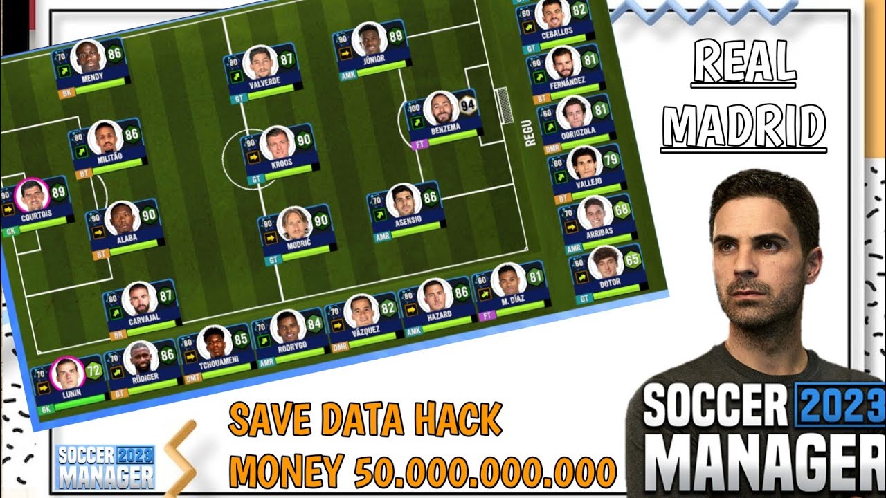 REAL MADRID Soccer Manager 2023 Save Data Money YouTube